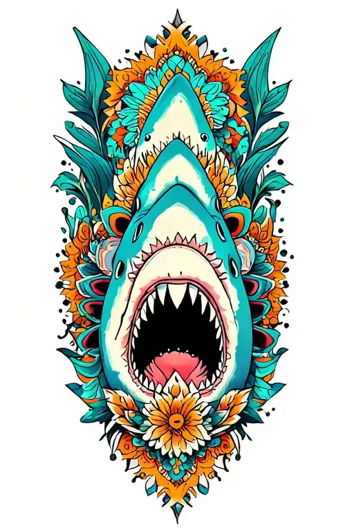 Mandala Shark Wrap My Arm