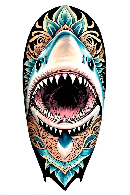 Mandala Shark Wrap My Arm