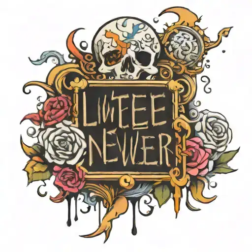 Writing Saying We See Things They'll Never See With Threecm Little Trophies Underneath