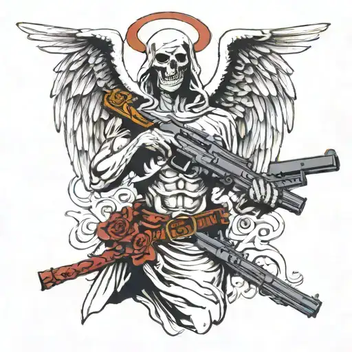 Angel Of Death With Gun In Hand 2002