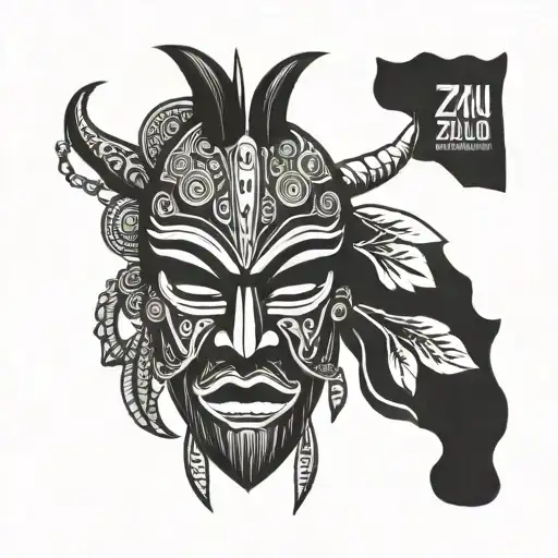 African Zulu Mask