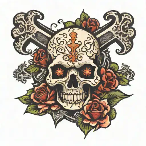 Sitting Cross-legged Skull