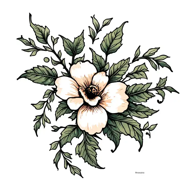 Flower With Vine Wrapping