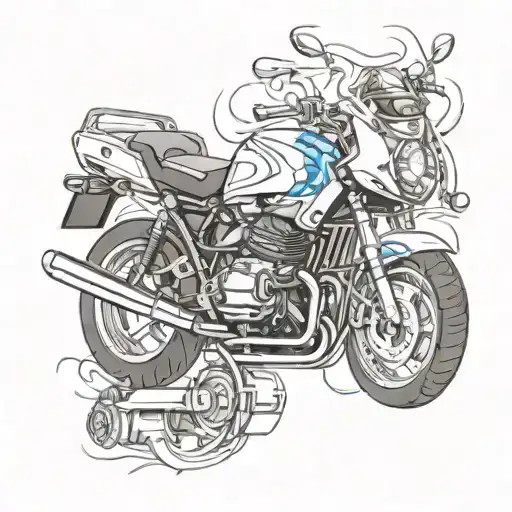 Cover Tattoo Design Motorcycle Engine Bmw