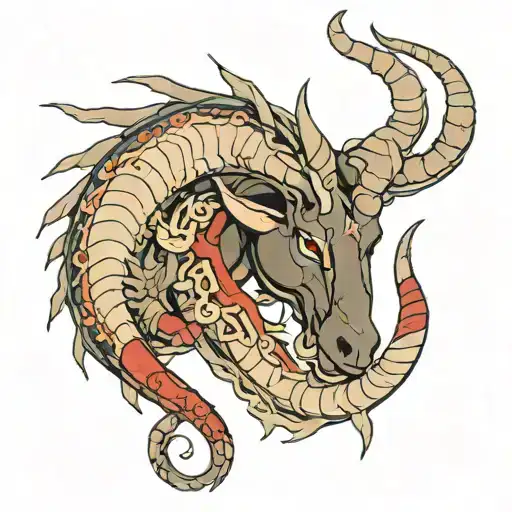 Haku From Spirited Away Wounded In The Shape Of The Capricorn Astrological Sign