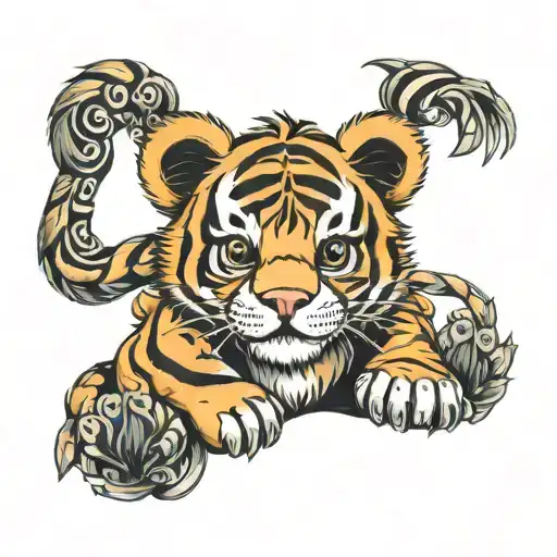 Tiger Teddy Bear Sitting