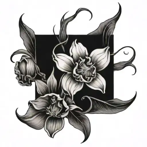 Tulip And Orchid Vine Wrapping