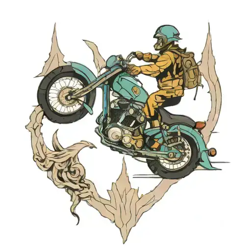 Motorcycle Camping Climbing