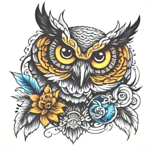 Owl With Eagle
