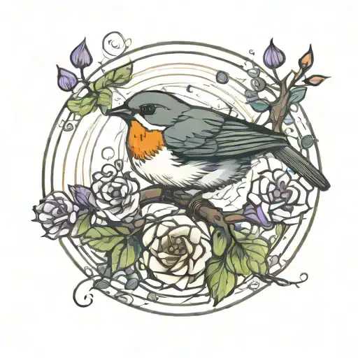 Circle Of Life Robin Bird