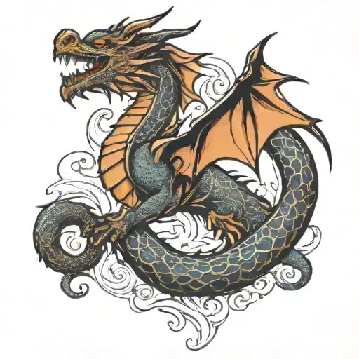 Dragon Around The Arm