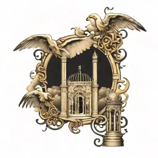 Heaven Gates And Strairway