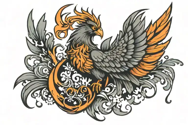 Phoenix Rising From Ashes