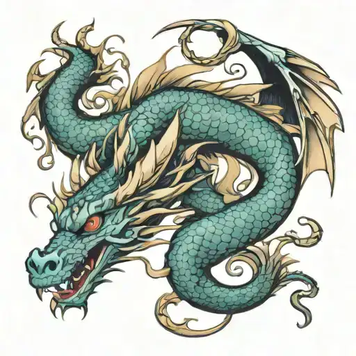 Dragon Elegant Arm Small Pretty