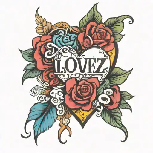 Card With Love Yourz Writinh