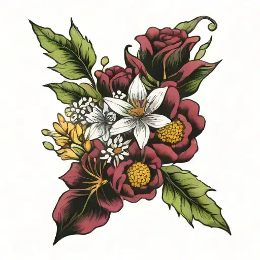 Birth Flower Bouquet