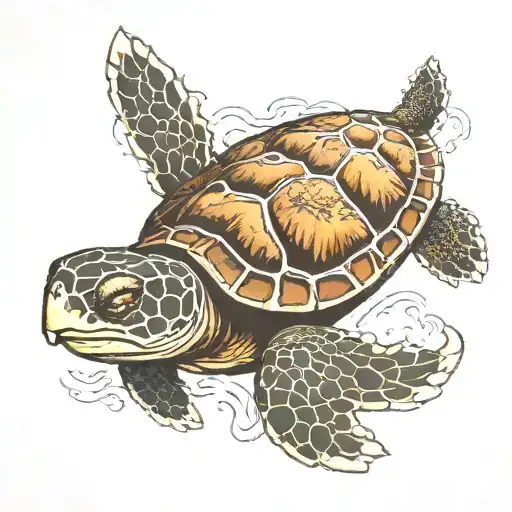Eddie's Iron Maiden Sea Turtle