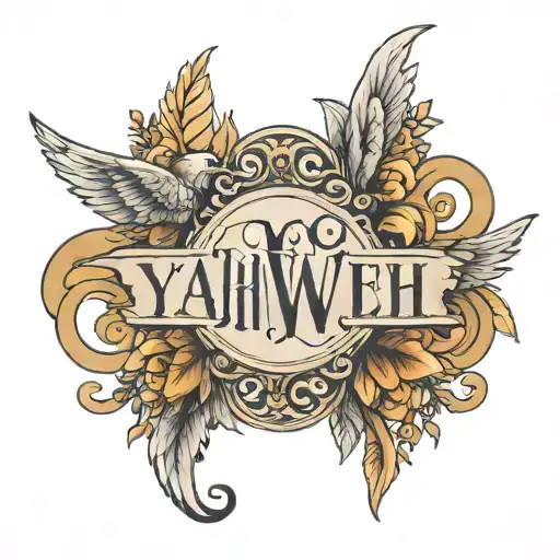 Yahweh In Dainty Font