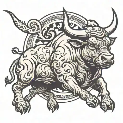 Angry Bull And Earth Sign