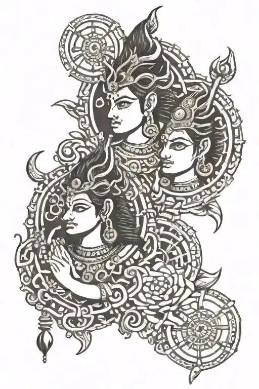 Shiv & Vishnu Mahesh Symbol