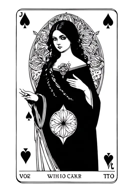Moires In A Tarot Card Design Featuring