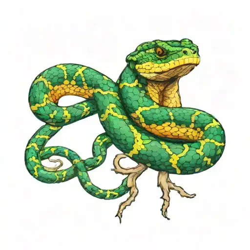 Emerald Tree Boa Constrictor Wrapped