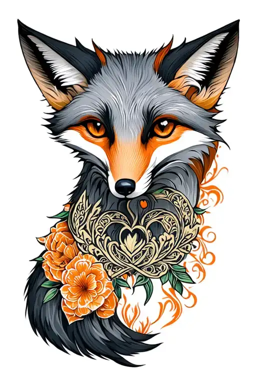 Grey Fox Love Symbol