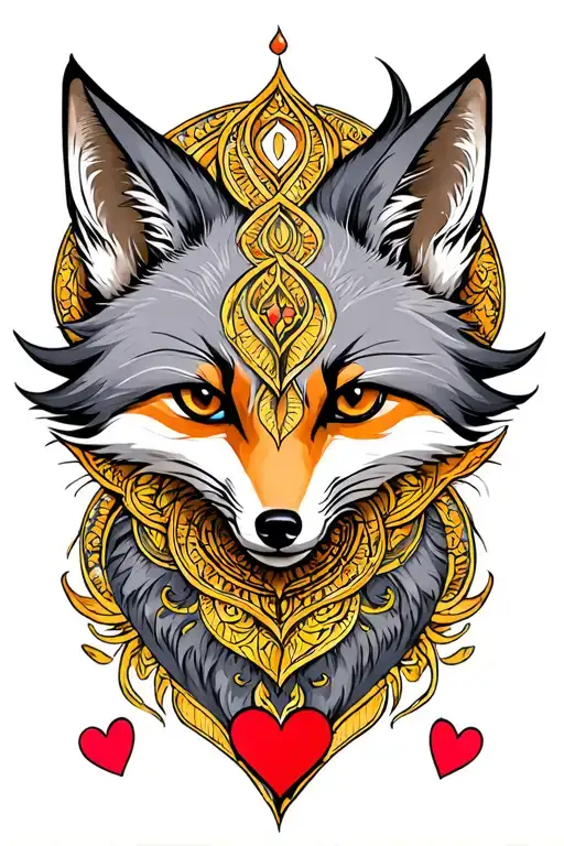 Grey Fox Love Symbol