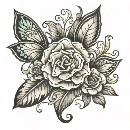 Tramp Stamp Tattoo That Embodies Love And Positivity