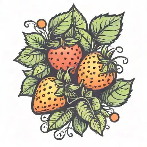 Strawberries And Oranges Cute Aesthetic