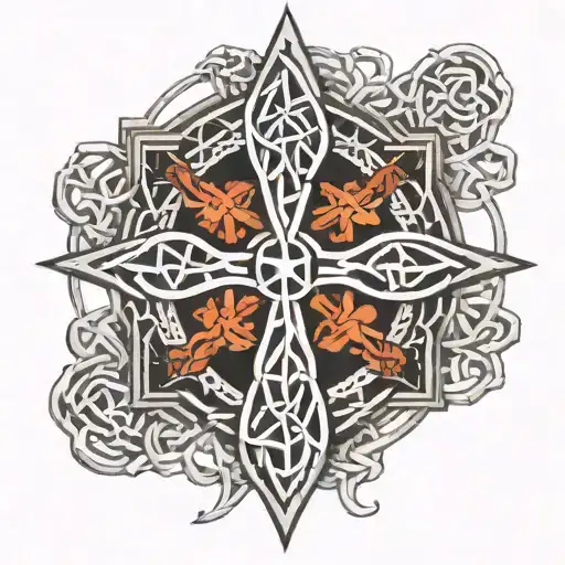 Celtic Cross Pentagram
