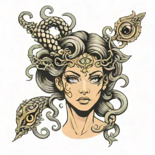 Medusa Blank Eyes