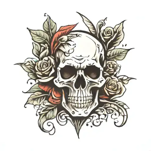Skull And Roses