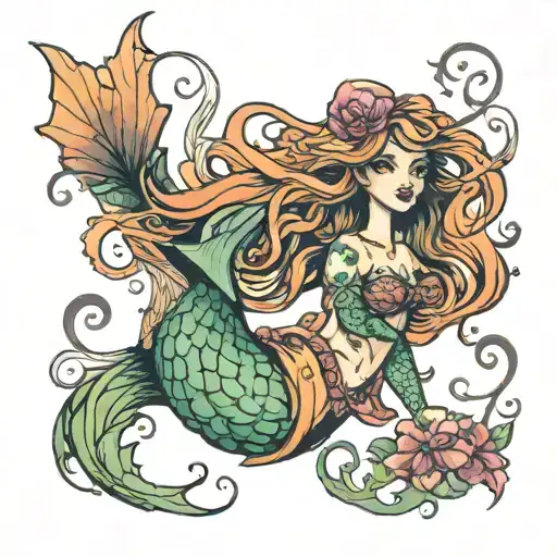 Mermaid Semi Colon