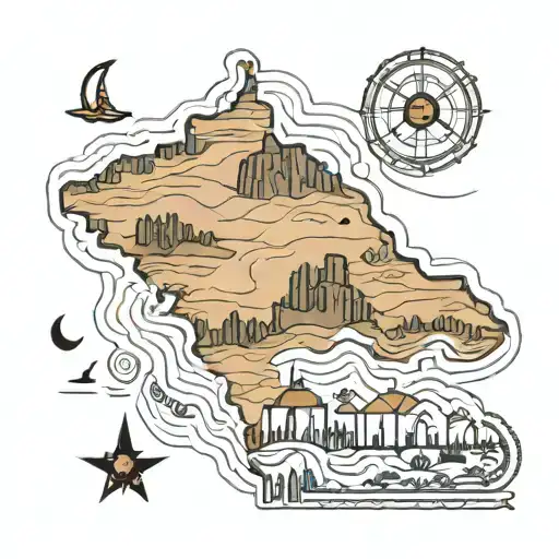 Jordan Country Map Outline