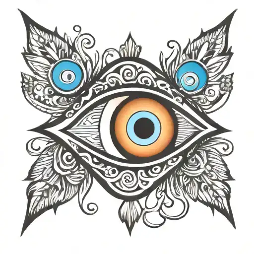 Evil Eye Symbol Integrated