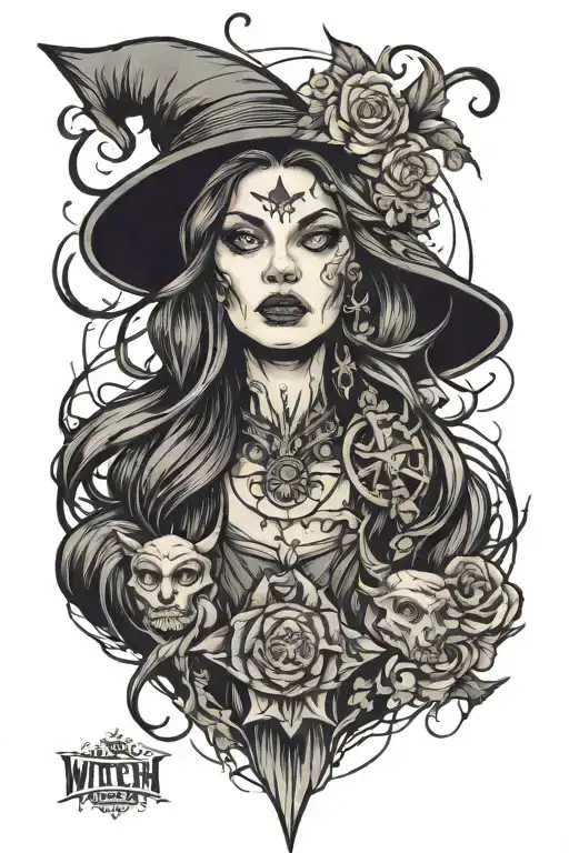 Witch Woman Face