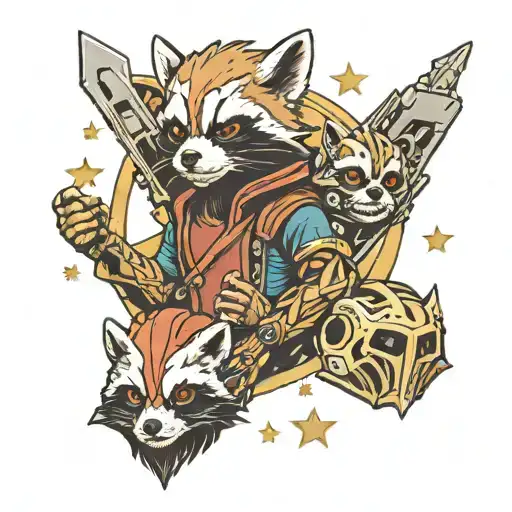 Guardians Of The Galaxy Filled With Stars