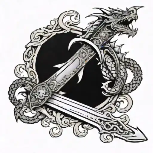 Dragon Slayer Sword With Chain