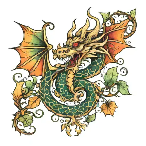Dragon And Vines