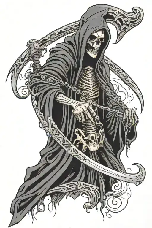 Grim Reaper Holding