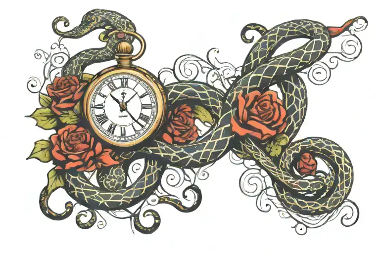 Time And Snake Wrapped