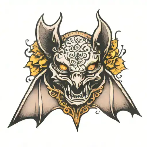 Bat Hand Tattoo Coverup