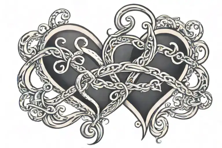 Heart And Infinity Symbol Intertwined