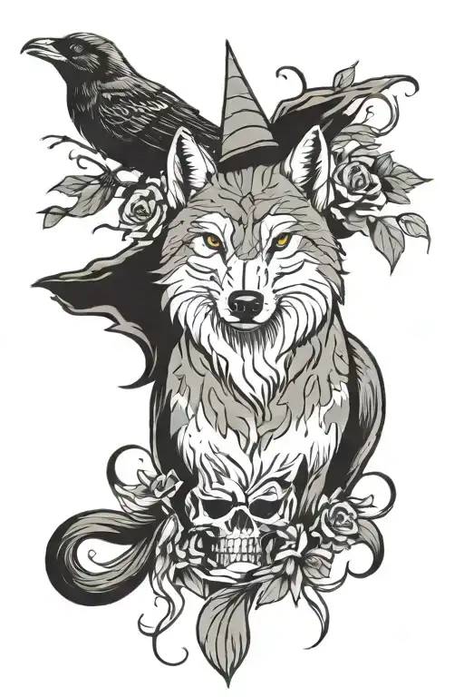 Wolves And Crows And Vinkinga Witch And