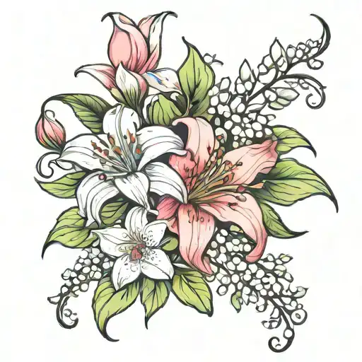 Rose Lily Of The Valley