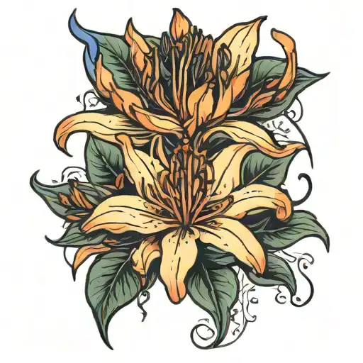 African Flame Lily Flower