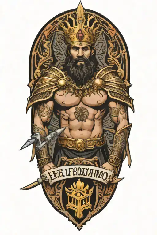 Real Madrid Warrior Holding A Sign That Says Defendamos El Trono Conquistamos La Gloria