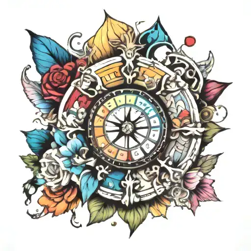 Color Wheel With Card Magic