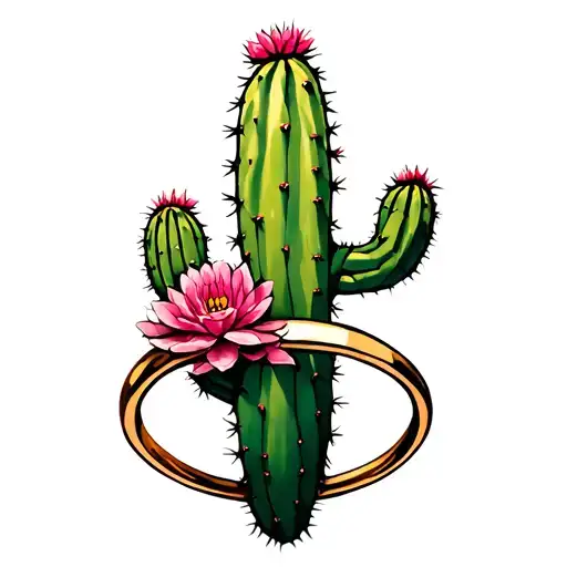 Cacti In Ring Shape